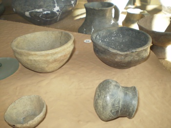Muzeum - fragment staej ekspozycji archeologicznej